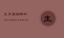 生肖婚姻解析：兔与龙相配，生肖合婚之利与弊分析