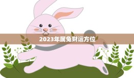 2023年属兔财运方位(如何提升财运)