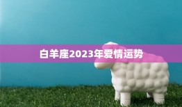 白羊座2023年爱情运势(浪漫之旅爱情甜蜜满满)