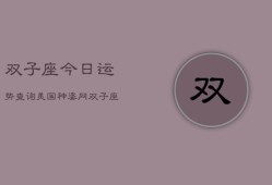 双子座今日运势查询美国神婆网，双子座今日运势：美国神婆网权威解析